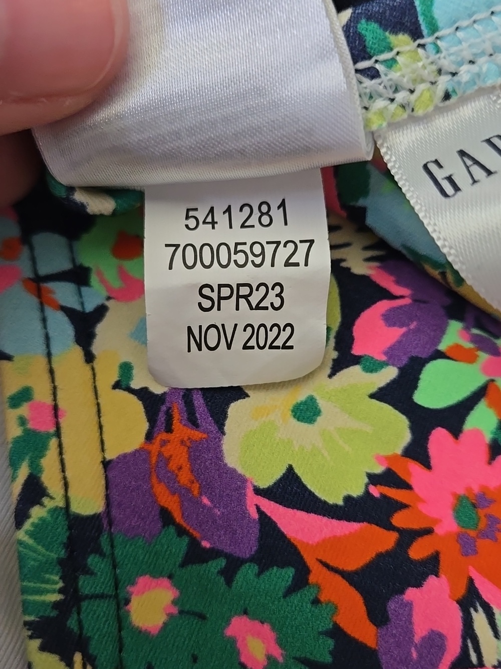GAP Floral One Piece Swimsuit, Womens Size Extra Small - Picture 3 of 11